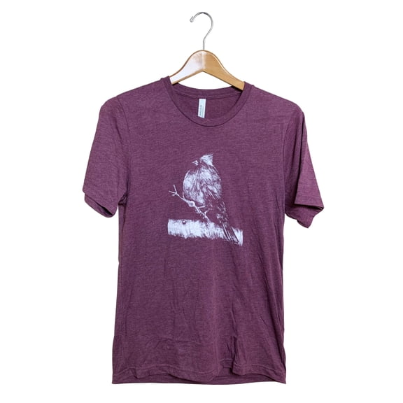 JCS Wildlife Maroon Cardinal Heather Shirt