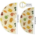 thumbnail image 3 of Coolnut Thanksgiving Christmas Tree Skirt Thanksgiving Tree Skirt for Holiday Party Home Christmas Day Ornaments36", 3 of 6