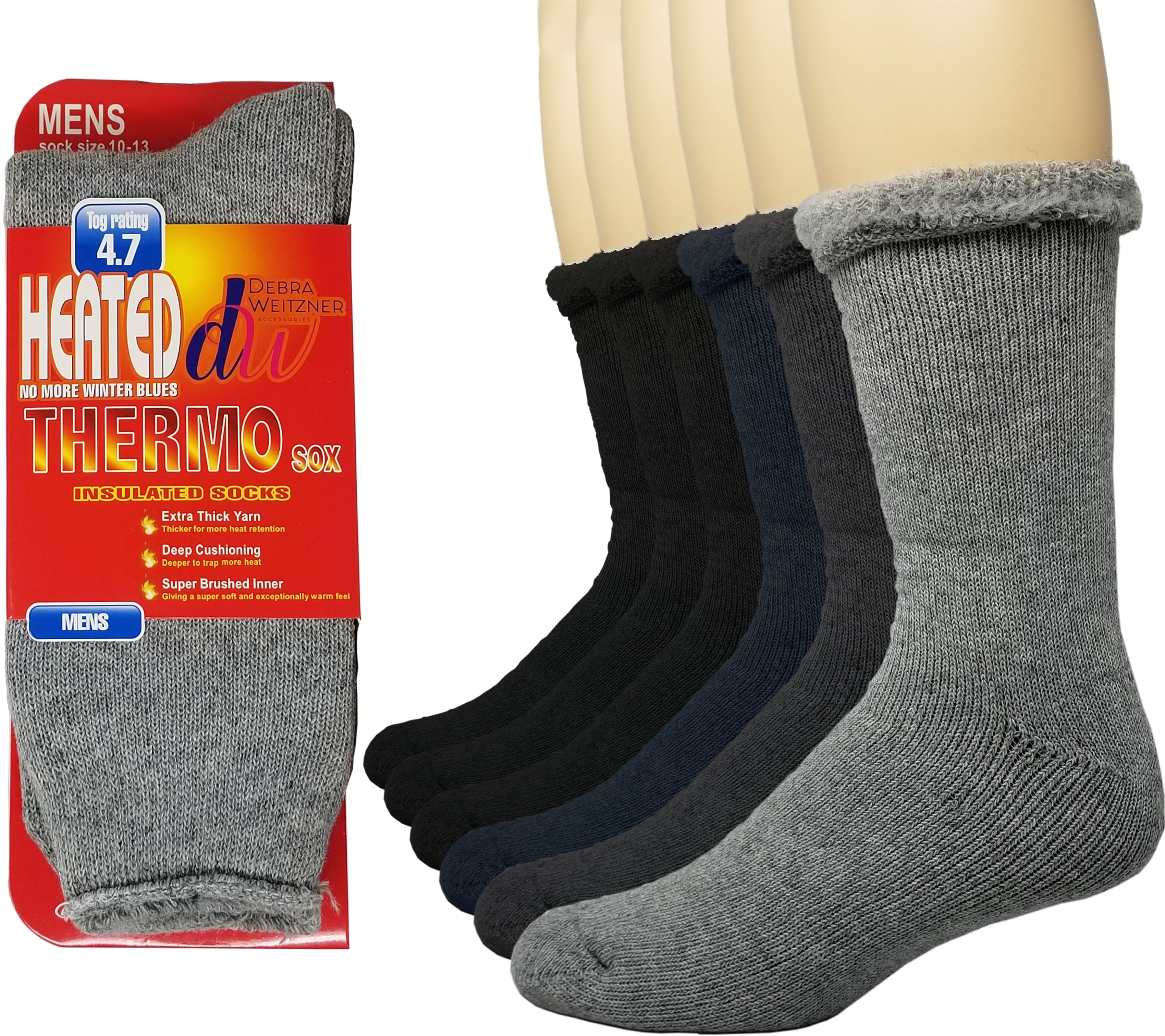 Debra Weitzner Debra Weitzner Thermal Socks For Men and Women Heated Winter Socks Insulated