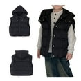 thumbnail image 2 of CYRBOKO Girls Cotton Puffer Vests, Thermal Sleeveless Sports Full Zip Kids Clothing Black Size 13-14 T, 2 of 4