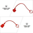 thumbnail image 3 of Milisten 2 Sets Red PVC NPT Quick Connect Cover to Prevent Dust Surface Contacts, 3 of 7