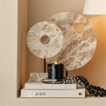 thumbnail image 2 of Jamie Young Co Soleil Marble Decorative Stand Cream, 2 of 5