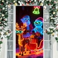 thumbnail image 6 of Feltree Christmas Door Cover Decoration for Front Door, Easy Install Holiday Tapestry, 35x71 Inch Party Decor, 6 of 8