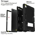 thumbnail image 4 of Samsung Galaxy Tab A8 2022 Case with Kickstand, Dteck Heavy Hybrid Shockproof Rugged Cover for Samsung Galaxy Tab A8 10.5 inch SM-X200/X205/X207, Black, 4 of 8