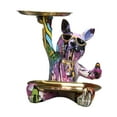 thumbnail image 4 of yotijay Colorful Dog Statue Key Holder Tray 8.6x8.6x9inch Handmade Cosmetic Tray C, 4 of 9