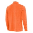 thumbnail image 3 of Men's Antigua Heather Orange Clemson Standing Tiger Golf Bright Quarter-Zip Pullover, 3 of 3