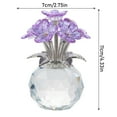 thumbnail image 2 of Crystal Forget-Me-Not Ornaments-Eternal Love Home Ornaments Holiday Decorations, 2 of 4