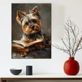 thumbnail image 5 of Yorkshire Terrier Decor Poster Unframe, Yorkshire Terrier Dog Canvas Wall Art, Dog Reading Book Canvas Print Painting Poster Wall Decor Dog Lovers Gifts, 5 of 6