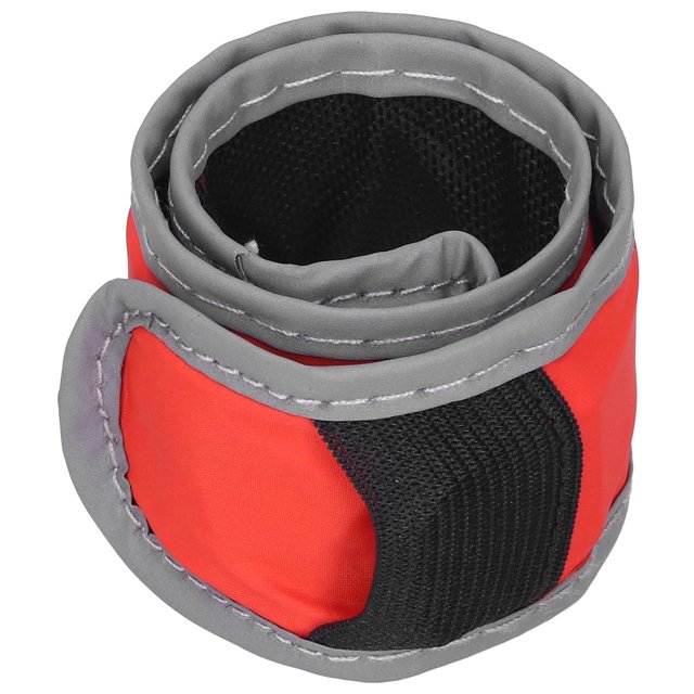 Brassard Lumineux LED, Brassard Réfléchissant Travail Exquis Brassard LED Polyester Plastique pour Course de Nuit pour Camping pour Extérieur Rouge