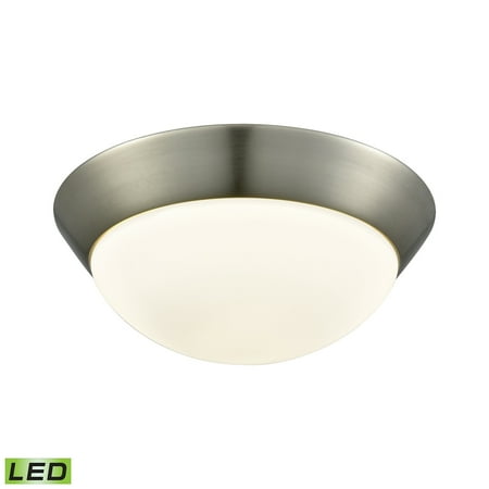 

Elk Home Contours 11 Wide 1-Light Flush Mount - Satin Nickel