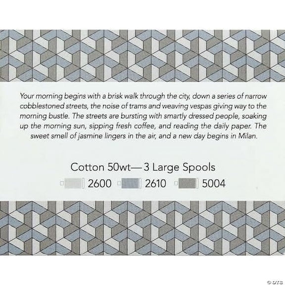 Aurifil Thread CB Milan Grey 3pc