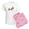 thumbnail image 6 of CafePress - Squirrel With Wine Women's Light Pajamas - Women's Short Sleeve Print T-Shirt and Pants Light Cotton Pajama Set, 6 of 7
