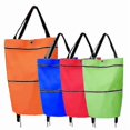 thumbnail image 4 of 2-in-1 Foldable Shopping Cart with Wheels & Collapsible Zipper Bag -, 4 of 4