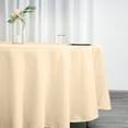 thumbnail image 2 of Efavormart 10 Pack Round Tablecloth, 108 Inch Stain & Wrinkle Resistant Washable Table Cloth, Decorative Polyester Fabric Table Cover for Banquet, Wedding, Dining - Beige, 2 of 10