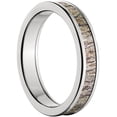 thumbnail image 3 of 4mm Half-Round Titanium Ring with a Mossy Oak Brush Camo Inlay, 3 of 3