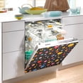 thumbnail image 2 of Yayeee Magnetic Dishwasher Cover for The Front Decoration Home Kitchen Machine Sticker Protector, Moon Pattern, 2 of 6