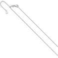 thumbnail image 2 of Avariah Diamonds 14K White Gold Adjustable 0.9mm Round Cable Chain - 22"- Made In Italy, 2 of 9