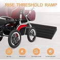 thumbnail image 3 of Threshold Ramps for Doorways Self-Adhesive Rubber Ramps for Door Threshold Rubber Door Threshold Ramp for Wheelchair Stroller Scooter Reducer Ramp (Black, 3” Wide x 6.6' Long), 3 of 8