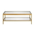 thumbnail image 3 of Evelyn&Zoe Alexis 45" Wide Rectangular Coffee Table, Brass, 3 of 8