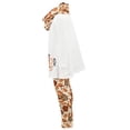 thumbnail image 3 of Girls 3 Piece Gobble Gobble Thanksgiving Clothes Set Outfit (10Y, White), 3 of 5