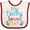 White and Red, variant on Inktastic My Nanny Loves Me Grandson Boys or Girls Baby Bib