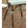 thumbnail image 3 of Padma's Plantation Paris Rattan Bistro Chair in Blue, 3 of 5