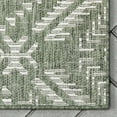 thumbnail image 5 of Well Woven Medusa Khalo Modern Moroccan Green 2'7" x 9'10" Runner Indoor Outdoor Rug, 5 of 7