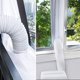 thumbnail image 5 of Sello de ventana AirLock para aire acondicionado portátil, placa de sellado de tela Flexible de 400 Cm, sello de ventana con cremallera y adhesivo rápido, 5 of 5