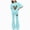 A25-Athletic Outfit Sets-Mint Green, variant on 12Y Teen Girls Tracksuit Print Short Sleeve Tops T Shirt And Flared Trousers Teenager 2 Piece Outfits Kids Track Sets For Teen Girls Top and Flare Pants Set A25-Yellow