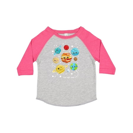 

Inktastic Cute Planets Kawaii Planets Space Cosmos Stars Gift Toddler Boy or Toddler Girl T-Shirt