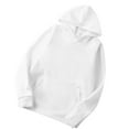 thumbnail image 3 of Sudadera con capucha Sudadera con capucha unisex de algodón Sudadera con capucha que absorbe el sudor Sudadera con capucha, Blanco, XXL Vogacara  AP000776-49, 3 of 7
