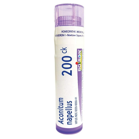 Aconitum Napellus 200C, 80 Pellets, Homeopathic Medicine for Fever, Homeopathic Medicine that temporarily relieves Fever By Boiron