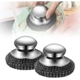thumbnail image 1 of CHAO Cepillo Acero Inoxidable, Estropajo de Acero Inoxidable Mejorado, Almohadillas de Lana de Acero Metálico Desmontables para Limpiar Platos, Ollas de Hierro, Estufas (2pcs), 1 of 5