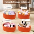 thumbnail image 6 of Lifewit 6 Pack Woven Baskets for Storage, Cotton Rope Baskets Cube Storage Bins, Cute Small Shelf Baskets for Organizing, Round Storage Box Caddy for Closet, Living Room, Bedroom, Playroom, Orange, 6 of 8
