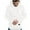 White, variant on GigrtiJin Men's Pullover Hoodie Solid Color Drawstring Hooded Sweatshirt with Pocket Long Sleeve Casual Gym Tops