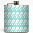 thumbnail image 1 of Surfs Up - Tiff Blue/White - Liquid Courage Flasks - 6 oz. Stainless Steel Flask, 1 of 1