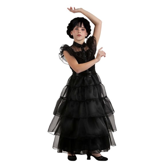 Wednesday Addams Rave'N Dance Girl's Costume Dress | TV Show Costumes