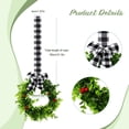 thumbnail image 2 of Peonyrain 6Pcs Christmas Kitchen Cabinet Wreaths with Ribbon Xmas Small Cabinet Wreaths Hanging Artificial Greenery Wreath for Door Window Chair Wall Christmas Decoration, 2 of 6