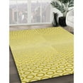 thumbnail image 3 of Ahgly Company Tapis d'Intérieur Lavable en Machine Carré Jaune Transitionnel, 5 Pieds Carré, 3 of 7