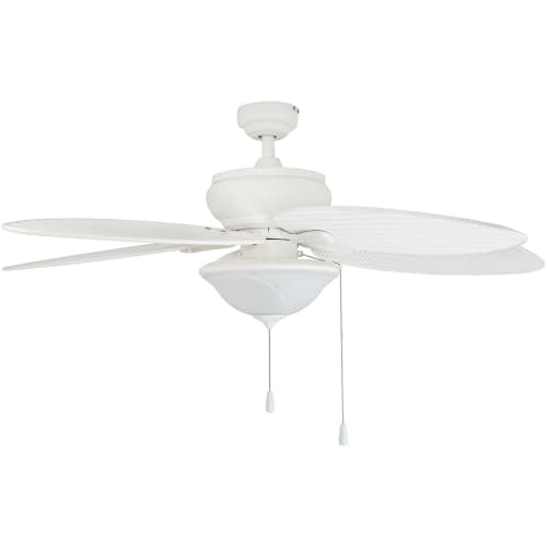 Prominence Home Celana 52" Tropical Indoor/Outdoor Ceiling Fan with 5 Blades, Bowl Light Kit, Pull Chains & Reverse Airflow