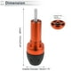 thumbnail image 4 of Protector de guardabarros de rueda de aleación de aluminio de 10mm, slider de marco de motocicleta, 44mm, 137mm, tornillo naranja, 1 juego, 4 of 7