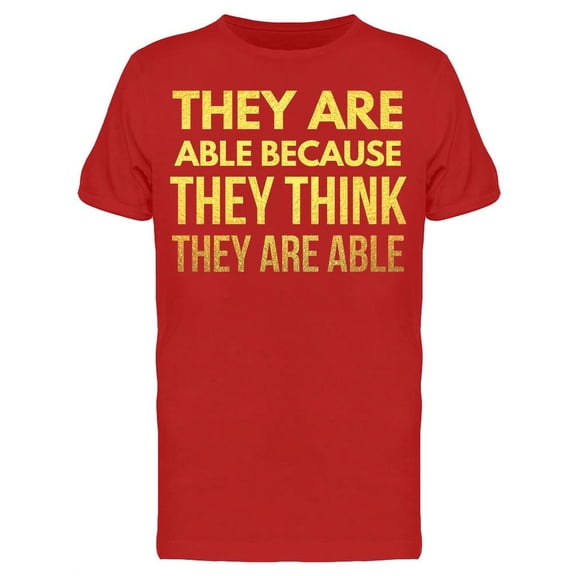 It Starts With Thinking T-Shirt Men -Image by Shutterstock, Male 3X-Large
