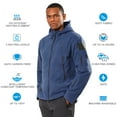 thumbnail image 4 of DEWBU Heated Jacket Polar Fleece for Men, Heated Hoodie with 12V Battery Pack, Electric Heating Coat for Winter Outdoor, 4 of 8