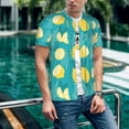 thumbnail image 6 of Kdxio Lemon Blue Mens T-Shirts Baseball Vintage Fashionable Lightweight Casual Crew Neck Slim Fit with Long Sleeves-4X-Large, 6 of 7