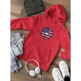 thumbnail image 3 of Patriotic Sunflower Bold Lineart Hoodie Juniors -Image by Shutterstock,  Medium, 3 of 4