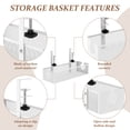 thumbnail image 6 of Threns Under Desk Cable Management Tray,Wire Organizers No Drill,Metal Mesh Cable Tray with Clamp for Wire Management,Cord Organization Box for Home Office Standing Desk,13.4 x 4.7 x 7.9 inches, 6 of 10