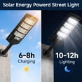 thumbnail image 4 of DAYBETTER Solar Street Lights Outdoor, 6000K Waterproof Motion Sensor LED Solar Parking Lot Lights with Remote for Patio Parking Lot Garage Yard, 4 of 7