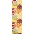 thumbnail image 7 of Oasis Modern Floral Red and Green Polypropylene Indoor Outdoor Runner Rug, 2'x8' Rectangle, 7 of 7