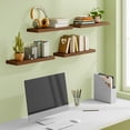 thumbnail image 5 of Fairy 15.8in Floating Shelves for Wall, Set of 4 Shelves for Bathroom, Bedroom, Kitchen Decro, Walnut, 5 of 7