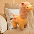 thumbnail image 3 of Animal de Peluche Lindo de Alpaca Marrón 35cm Sunnimix Almohada de felpa de alpaca, 3 of 7